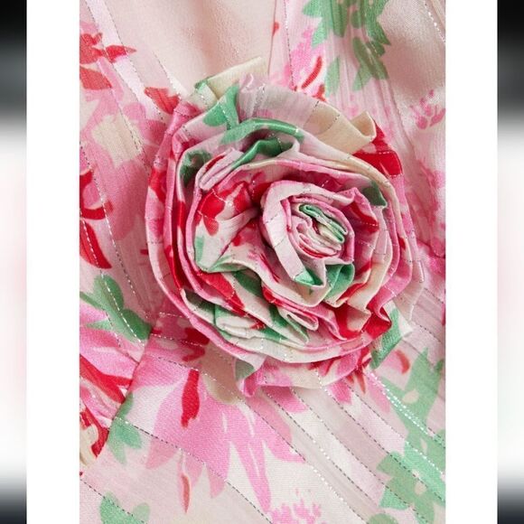 RIXO Devi metallic floral-print silk-blend jacquard mini dress - Picture 15 of 16